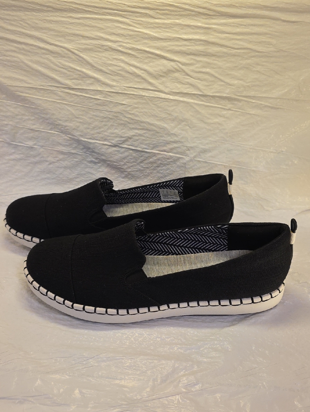 Clarks CloudStepper Canvas Comfort Shoes Slip On Women's  Size 9.5W